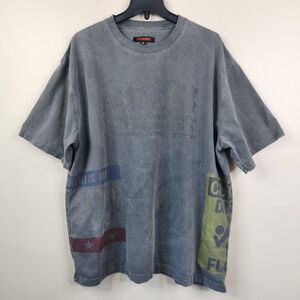 Pleasures The Pleasures Of Ska Heavyweight Crew Neck Multi-Print Graphic Tee XL